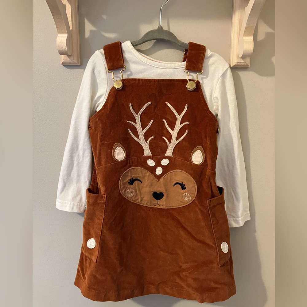 Deer jumper dress